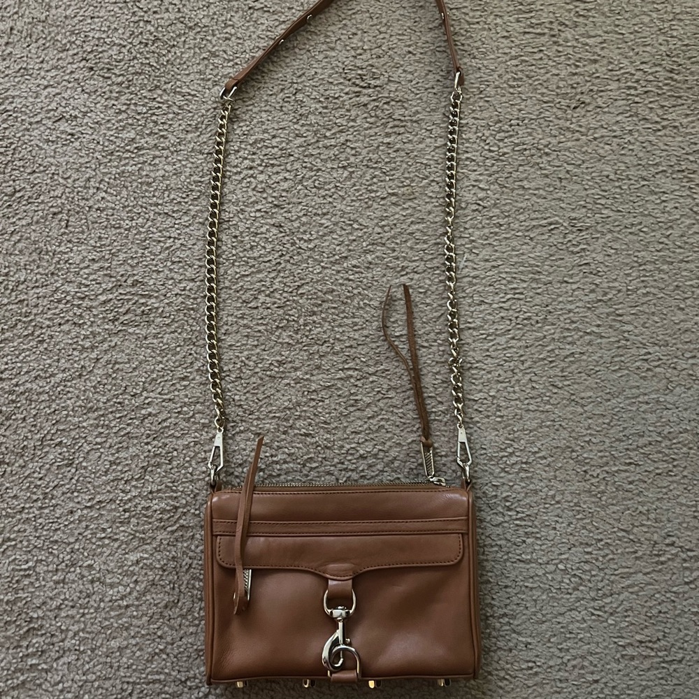 Rebekah minkoff brown leather crossbody